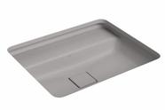 Cuba Retangular de Embutir com Mesa 50cm Soft Antracite Slim Deca