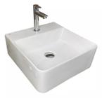 Cuba Sobrepor Apoio Pia Banheiro Lavabo Porcelanato 41X41Cm