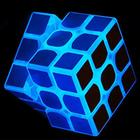 Cubo de velocidade fluorescente azul 3x3 - SHUYUE