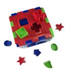 Cubo Didático brinquedo de Formas Geométricas Educativo Útil
