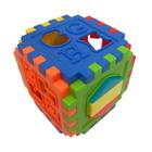 Cubo Encaixe Didático brinquedo Educativo 10cm criativo - Filó Modas