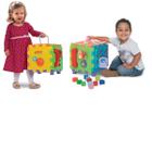 Cubo Grande Brinquedo Infantil Didático Pedagogico Educativo Atividades Divertido De Encaixe As Peças Crianças
