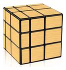 Cubo Mágic 3x3x3 Mirror Blocks Qiyi Dourado Profissional