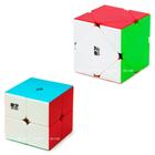 Cubo Mágico 2x2x2 + Skewb Qiyi Stickerless (2 cubos)