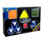 Cubo Mágico 6 Cubos Megaminx Pyraminx Square 1 Skewb R+ D Profissional Magic Cube Variados Jogo Desafio Raciocínio Lógic