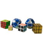 Cubo Mágico Antistress Pirâmide Speed Cubing - Dourado - Toy King