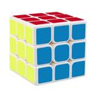 Cubo Mágico Colorido 3x3x3 Bordas Arredondadas Branco - toys