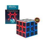 Cubo Mágico Profissional Speed Cube 3x3x3 Diversão Tamanho 5,5cm Carbon Cuber Presente