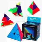 Cubo Magico Pyraminx Pirâmide Triângulo Profissional 3x3x3 - OM UTILIDADES