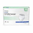 Cueca absorvente adulta unissex McKesson Ultra Pull On com tear away costuras média descartável caixa branca pesada de 80 por McKesson