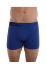 Cueca Adulto Boxer Microfibra Azul Cós Faixas Lupo Azul Nautico P