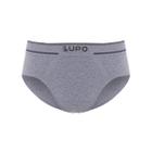 Cueca Adulto Slip Sem Costura Cós Uni Faixa Lupo  Cinza G