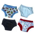 Cueca Algodão para Desfralde Kit 4 unds Ecokids OOPS/Dino