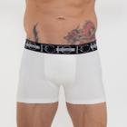 Cueca Box Sem Costura Lateral Champangne E/ Preto