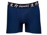 Cueca Boxer Cotton com Pernas Mais Compridas Vangli - 370 Azul Marinho