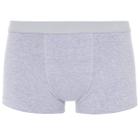 Cueca Boxer Infantil Algodão Com Elastano Cós Uniforme Lupo  Cinza M