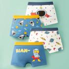 Cueca Boxer Infantil Colorida de Algodão Puro - Design Fofo - Várias Tamanhos