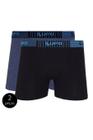 Cueca Boxer Lupo AM Preto E Azul Kit2