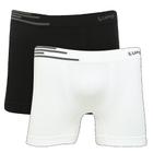 Cueca boxer lupo microfibra kit com 2 unidades sem costura