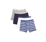 Cueca boxer masculina Calvin Klein, pacote com 4 unidades, tamanho GG