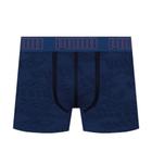 Cueca Boxer Masculina Puma Sem Costuras Estampada Azul - SELENE