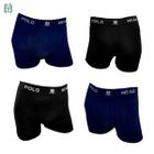 Cueca Boxer Polo Wear Masculina Microfibra Kit com 4 - 2 Cores