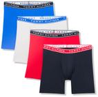 Cueca boxer Tommy Hilfiger de algodão elástico para homens, pacote com 4