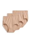 Cueca feminina Jockey Elance Brief, pacote com 3 unidades, tamanho 6