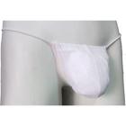 Cueca Fio Dental Transparente Branco Tapasex Ajustável SexLord