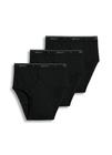 Cueca íntima Jockey Classic Low Rise para homens, pacote com 3 unidades preta