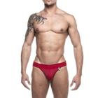 Cueca jock vermelho tamanho único steves designer