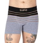 Cueca Lupo Boxer Fio Texturizado Sem Costura Preta