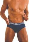 Cueca Marxan Slip em Algodão com Elástico Exposto 95 Kit C/3