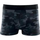 Cueca Masculina Boxer Estampa Camuflada Basic Cotton 170.109 Mash Preto