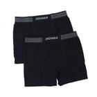 Cueca Masculina DelRio Boxer kit com 2 Peças Preto - BX5418S