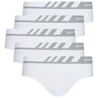 Cueca Masculina Lupo Microfibra Slip Kit Com 5 Sem Costura