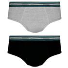 Cueca Masculina Lupo Slip com 2 Coloridas - 00524