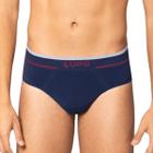 Cueca Masculina Slip Modal Elástico Sem Costura 624-003 Lupo Azul Marinho