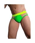 Cueca Slip cirrê com tule transparente