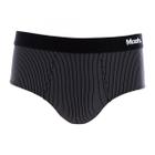 Cueca Slip Em Microfibra Risca De Giz - Mash