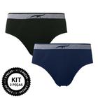 Cueca Slip Kit 2 Microfibra Sem Costura  Zee Rucci