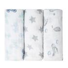 Cueiro Soft Swaddle 100% Algodão 1,00x80cm Kit C/ 3 Unidades - Papi