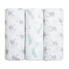 Cueiro swaddle papi soft estampado 80cm x 80cm contem 03 un- para bebe- enxoval- charutinho