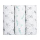 Cueiro Swaddle Papi Soft Estampado 80x80cm Kit Com 03 Unidades