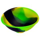 Cuia Bowl Cumbuca de Silicone Amarelo Verde Preto 6,7cm