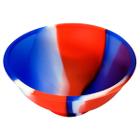 Cuia Bowl Cumbuca de Silicone Azul Branco Vermelho 6,7cm