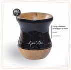 Cuia De Madeira Premium Gravada