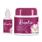 Cuidado com a Pele Rosativ: Creme Facial Suavizador de Manchas + Óleo Rosa Mosqueta Colo e Face