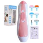 Cuidado para bebês Baby Nail Trimmer Cortador Lixador Aparador de Unha para Bebe com Luz Led rosa