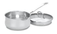 Cuisinart Contorno Inoxidável 2-Quart Pour Panela com Capa, Prata